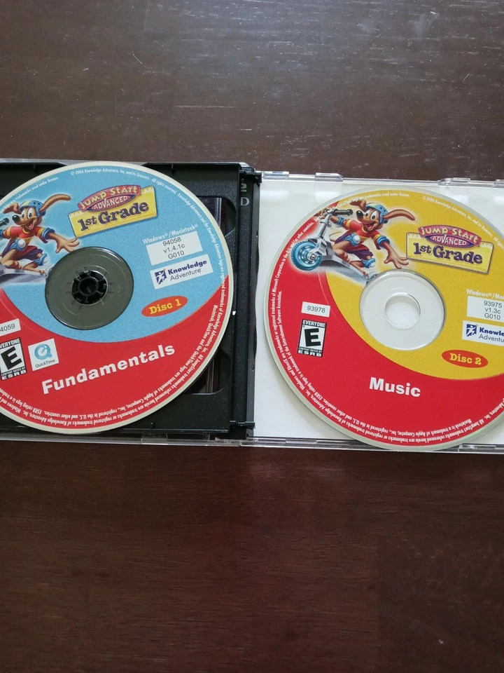 Jump Start Advanced First 1st Grade PC CD-ROM CD Set missing disc 4 - Image 4 of 4