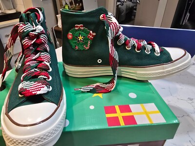 Size 12 - Converse Chuck 70 High X-Mas Gingerbread & Knit Sock