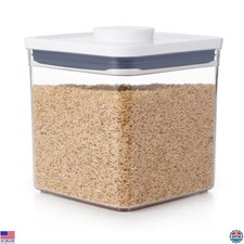 Airtight Food Storage Container 2.8 Qt - Big Square for Sugar, Cookies, Crackers