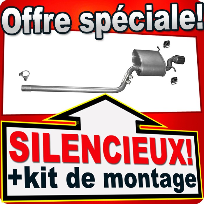 Silencieux arrière MINI R56 R57 R58 R59 Cooper de qualité supérieure pour moteurs 1.6
