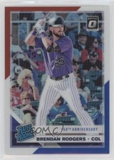 2019 Donruss Optic Red White & Blue 150th Anniversary Prizm Brendan Rodgers 2t9