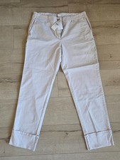 J. Jill Pants Womens 12T Khaki Slash Pocket Cuffed Hem Flat Front Straight Leg