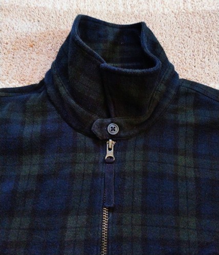 Ralph Lauren Polo Jeans Hemd Large Blackwatch Tartan kariert 1/4 Zip - Bild 3 von 8