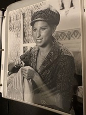 Vintage Barbra Streisand Whats Up Doc Movie Still Newsboy Cap Portrait