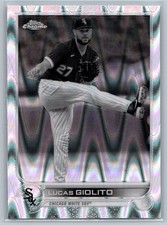 2022 Topps Chrome Lucas Giolito #94 Black & White RayWave Refractor White Sox