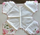 Vintage Linen Hand Tea Towels (2) & Bread Basket Linen Appliqué Embroidery — photo 5