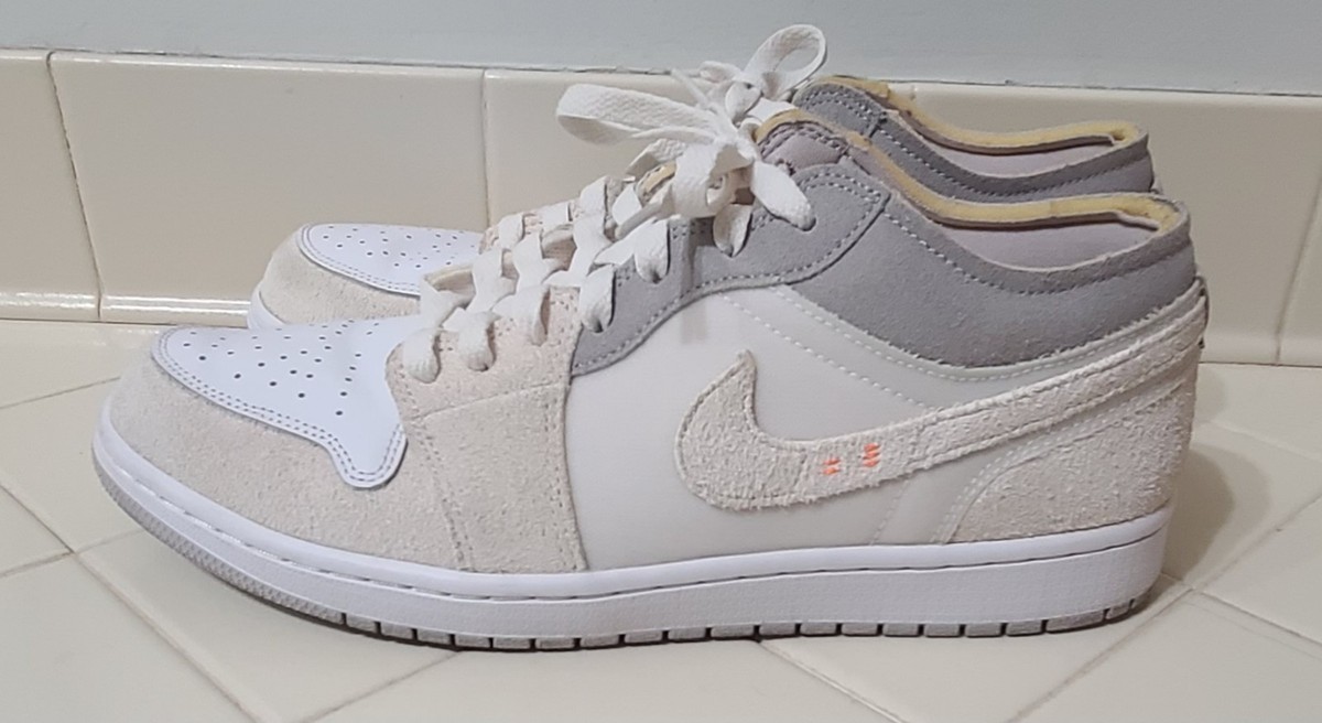 Nike Air Jordan 1 SE Craft Low Inside Out White Cream Men's