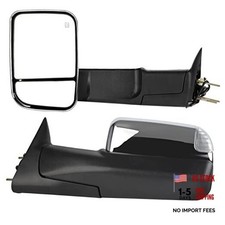 Towing Mirrors Fit 1998-2001 For Dodge For Ram 1500 2500 3500 Truck, Left and