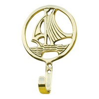 Haken - Boot Wandhaken Aus Messing 8,5 X 13,5 Cm Sea-Club