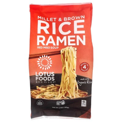 Millet & Brown Rice Ramen, Red Miso Soup, 2.8 oz (80 g)
