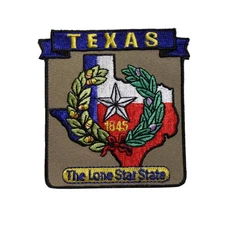 State Of Texas TX Embroidered Iron On Patch - Travel Tourist Souvenir 61-Q