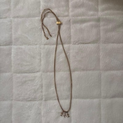 Chloe Necklace Initial Charm Gold Limited Edition VHTF Designer Collection Popul