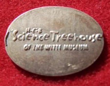 H-E-B Science Treehouse / Witte Museum souvenir copper/zinc elongated penny