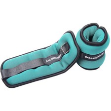 Adjustable Ankle Wrist Arm Leg Weights 3lb Pair, 1.5lb Each, Green