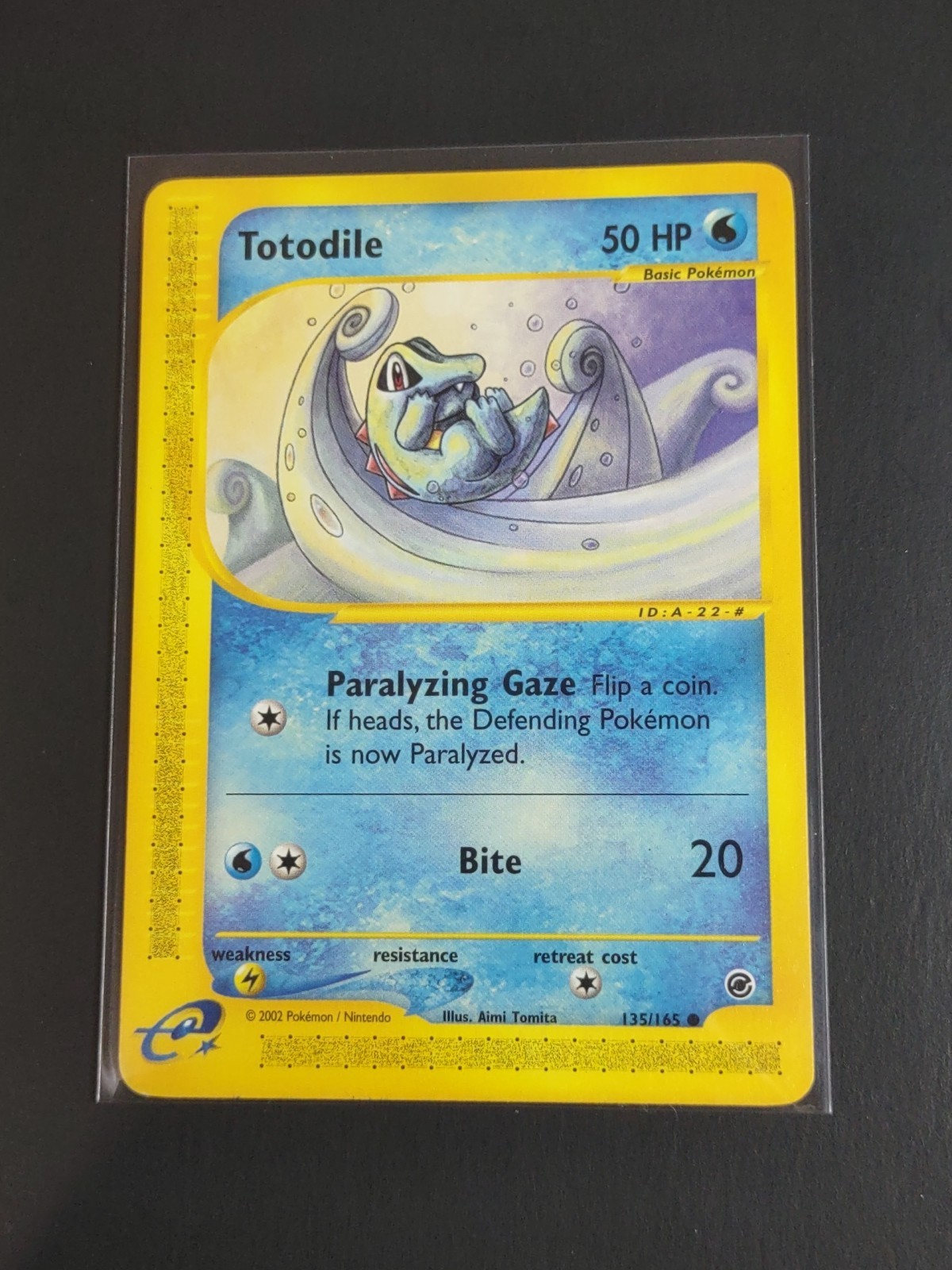 Pokemon TCG Totodile Non-Holo Expedition Base Set E-reader 135/165 WOTC LP+/NM-
