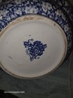 VTG Victoria Ware Ironstone Pitcher & Basin Bowl Flow Blue Calico 12" LARGE — photo 4