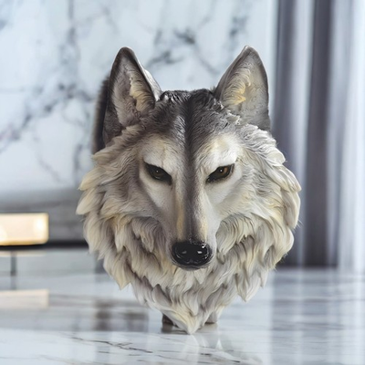 #ad 17quot;H Wolf Wall Plaque Decor Ornament Home Decor Unique Gift $57.18