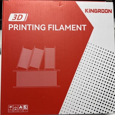New - Kingroon 1KG PETG 1.75 mm 3D Printer Filament Material Spool White Roll