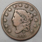 1831 Large Cent. #30 w — photo 1