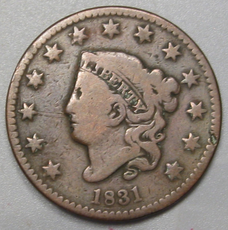 1831 Large Cent. #30 w
