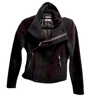 Women s S Rock & Roll Full Zip JJett-like Fitted Jacket Biker Goth You-Fix Deal!