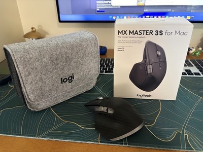 Logitech MX Master 3S Wireless Mouse for Mac (Space Gray) + Official Case