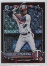 2025 Bowman Chrome Prospects Mega Box Burgundy Mojo Refractor Khadim Diaw 0wl1