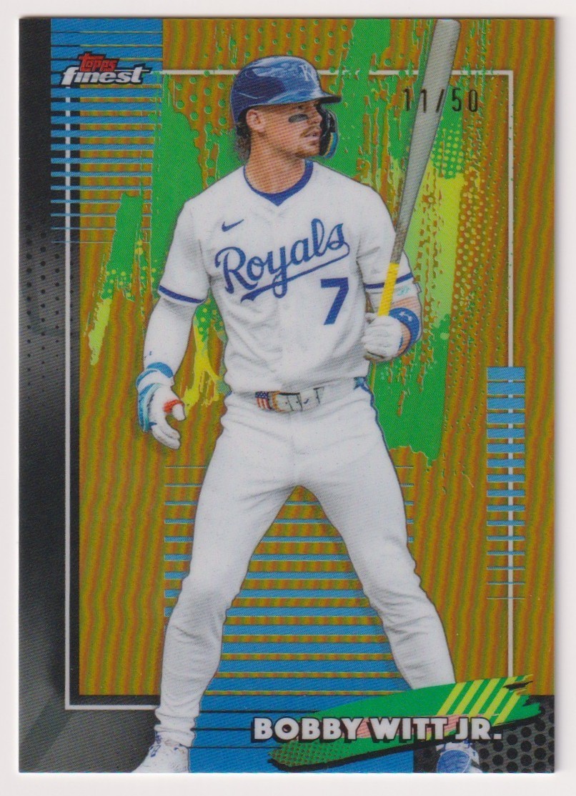Bobby Witt Jr. 2026 Topps Finest Baseball #7 Common Gold Refractor /50 Royals