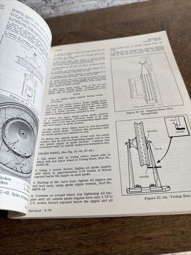 Harley Davidson Service Manual 1961 To 1974 Sprint SS 250/350, SX-350 - Picture 3 of 4