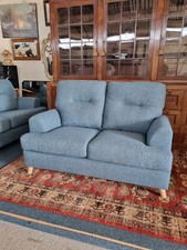 Two Seater Teal Sofa