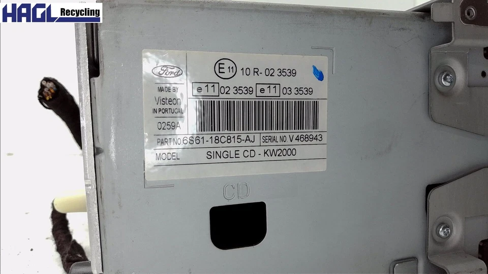 Radio 6S6118C815AJ Ford Fusion 1.4 JU2 Berlina - Immagine 3 di 4