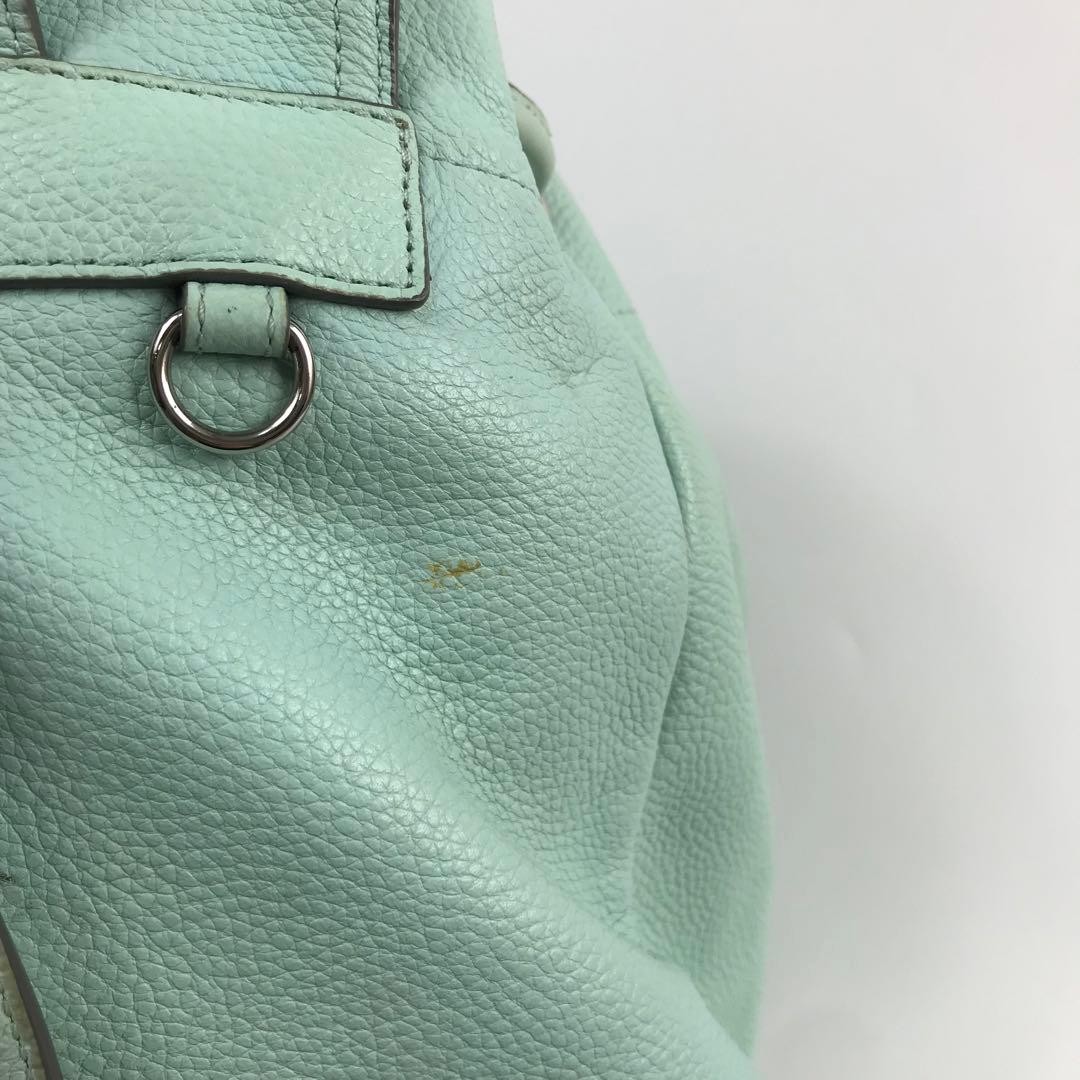 COACH Backpack Mint Green Leather 37582 Japan A-251215-14 thumbnail 4