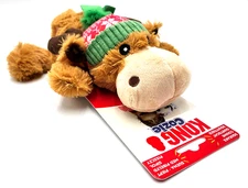 Kong Holiday Christmas Cozie Marvin Moose Reindeer Md Squeaky Plush Dog Toy 11"