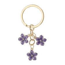 Patikil Cherry Blossom Keychain, Cute Petal Keyring, Decorative Pendant, Acce