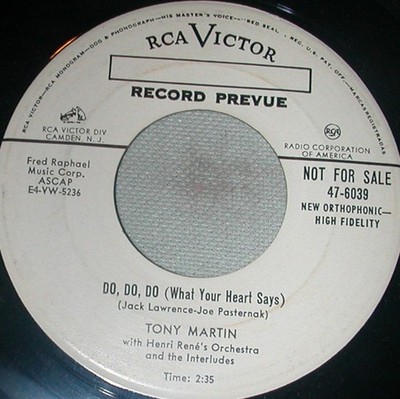 Tony Martin - Do Do Do - Used Vinyl Record 7 - Promo - G8100z