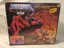Vintage MOTU Spydor Vehicle (Mattel, 1985) *NEAR COMPLETE w/ Packaging & Poster*