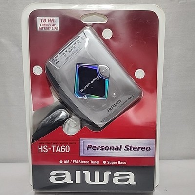 NEW Aiwa HS-TA60 AM/FM Tuner Stereo Radio Cassette Player Super Bass Complete