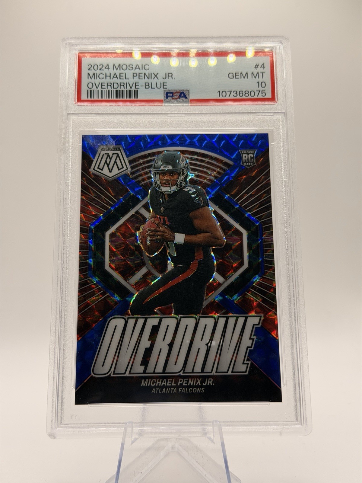 Michael Penix Panini Mosaic Overdrive #4 Blue