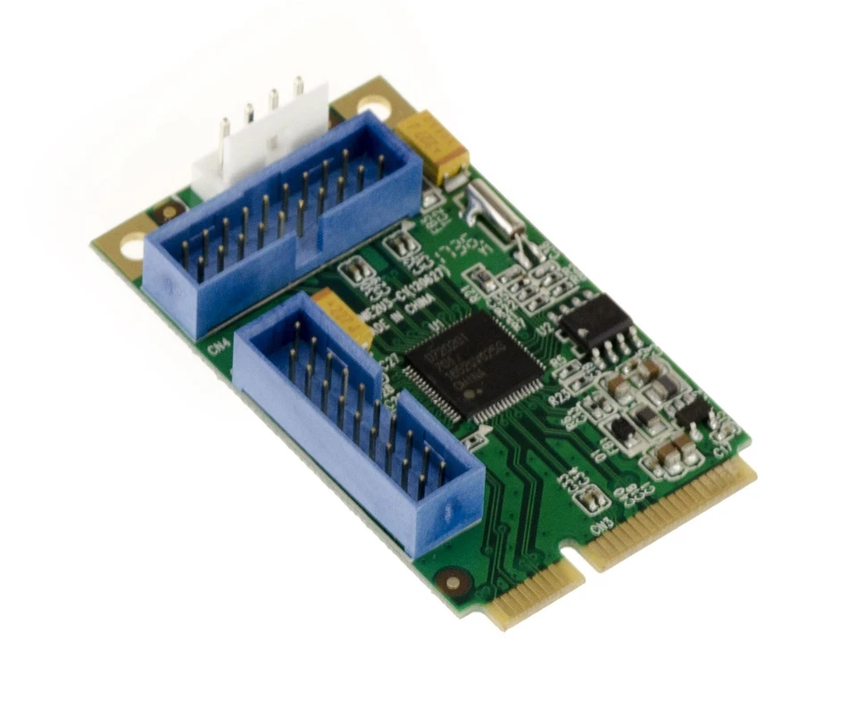 MiniPCIe Karte - USB3 SUPERSPEED - 4 PORTS - Mini PCI Express - Mit Kabeln - Bild 3 von 3