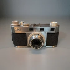 Clarus MS-35 35mm camera w/ Wollensak Anastigmat 50mm F2.8 lens & Case- WORKS