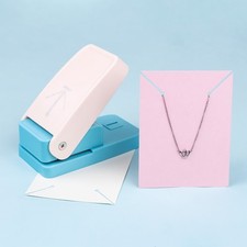 Easy Corner Necklace Card Punch for DIY Jewelry Display Card Maker Paper Cutter