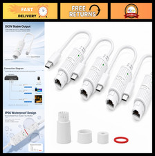 4-Pack PoE to USB C Power Adapter, Ethernet to 5V USB C Converter, Power Supply