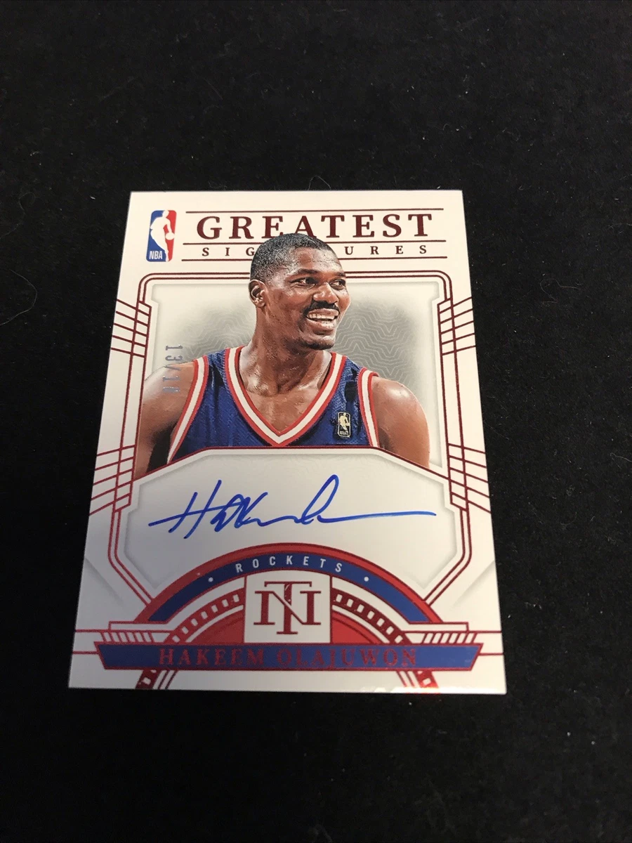 Hakeem Olajuwon Autograph Basketball Cards for sale | eBay