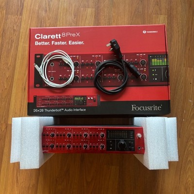 Focusrite Clarett 8PreX Thunderbolt Audio Interface - Originalverpackt Neuwertig