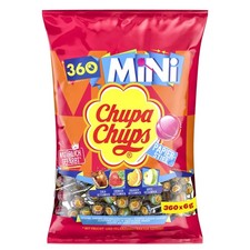 Chupa Chups Mini Classic Lutscher Beutel enthält 360 Mini Lollis in den 4