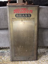 1920s Western Cartridge Company Brass Sign