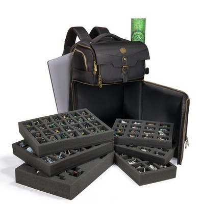 ENHANCE Miniature Vault Backpack - Case for 101+ Minis, 30 Paints, and Brushes