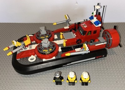 Lego 7944 City Fire Hovercraft Complete Set