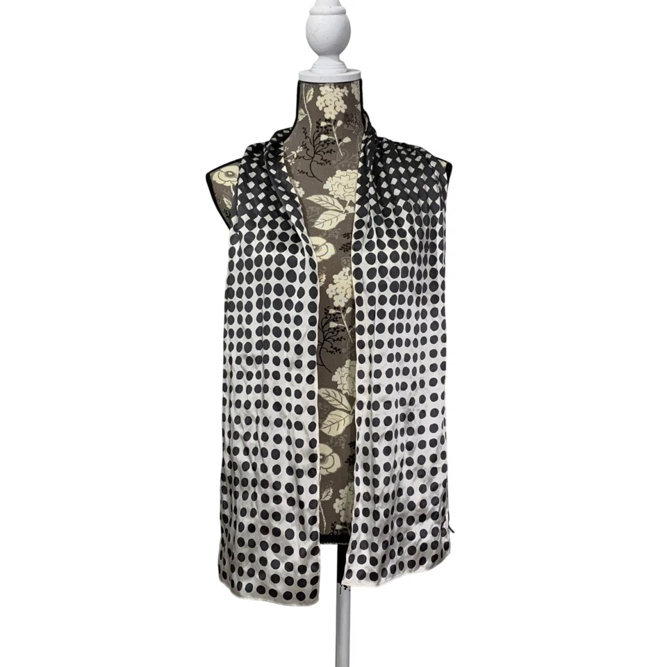 批量 三件围巾 中性灰色/米色 Ann Taylor,Jones NY are Silk — 第 3/4 张图片