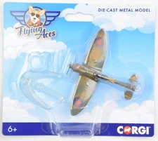 Corgi Flying Aces Supermarine Spitfire Die-Cast Metal Airplane W/ Stand CS90650